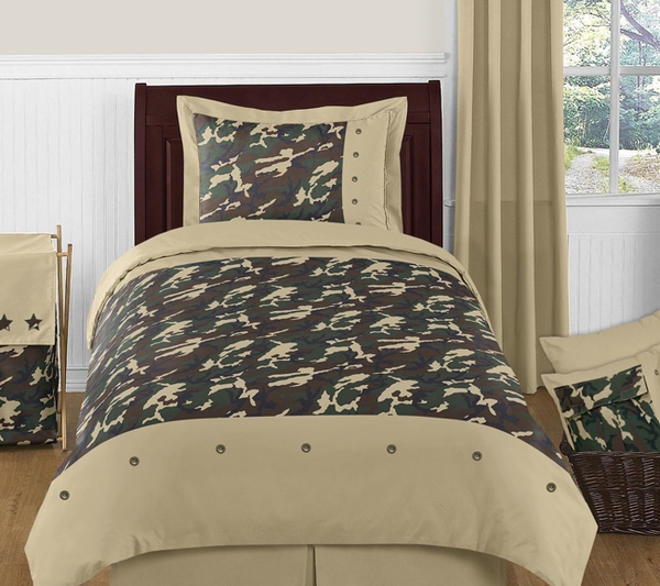 Camo Green Twin Bedding Collection