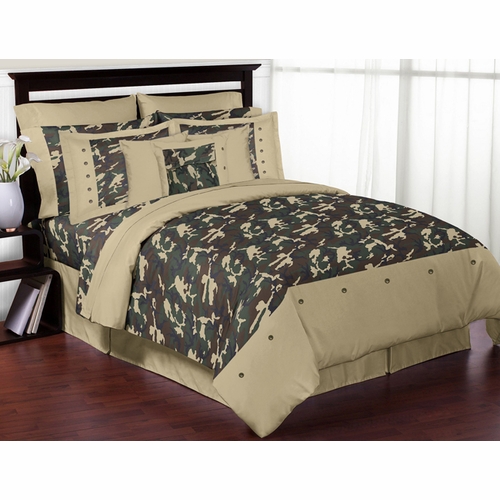 Camo Green Twin Bedding Collection - alt image 1