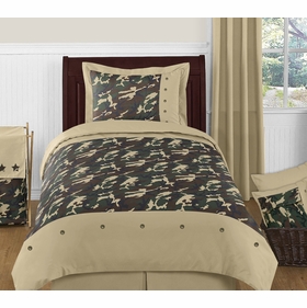 Camo Green Twin Bedding Collection