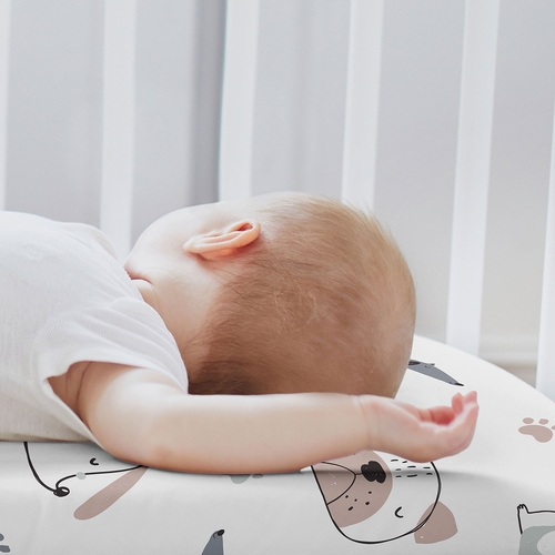 Cartoon Puppy Collection 2 Pack Baby Bassinet Fitted Sheets - alt image 2