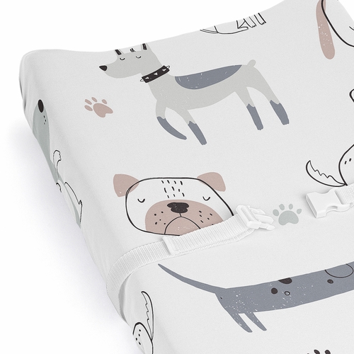 Cartoon Puppy Dog Collection Changing Pad Cover Sheet - alt image 3
