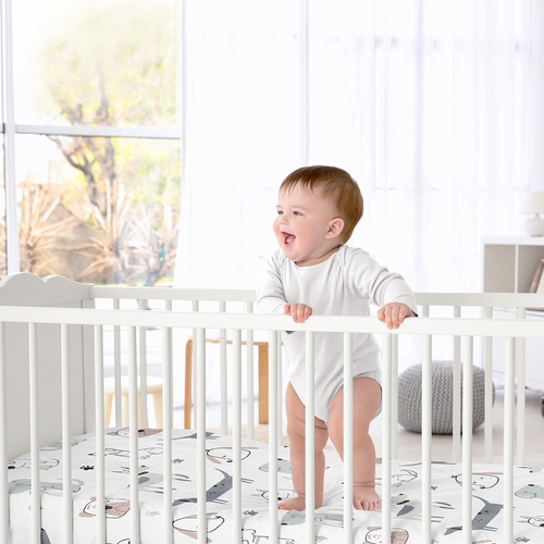 Cartoon Puppy Dog Collection Crib Sheet - alt image 1