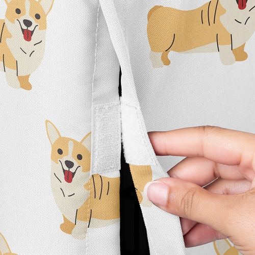 Cartoon Puppy Collection Dog Crate Kennel Cover 36in. - Corgi Print - alt image 2