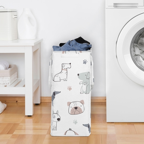 Cartoon Puppy Collection Laundry Hamper with Handles - alt image 2