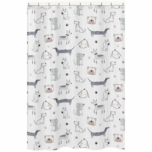 Cartoon Puppy Dog Collection Shower Curtain