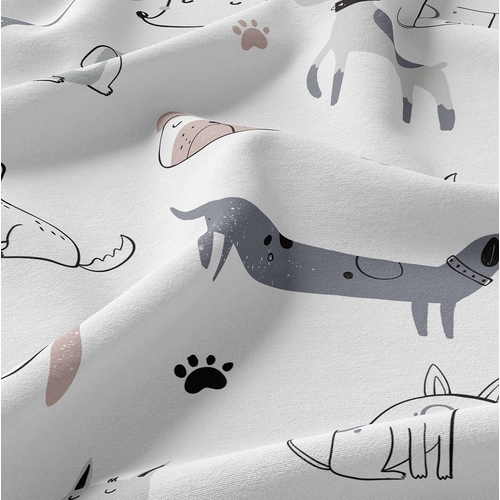 Cartoon Puppy Dog Collection Shower Curtain - alt image 5