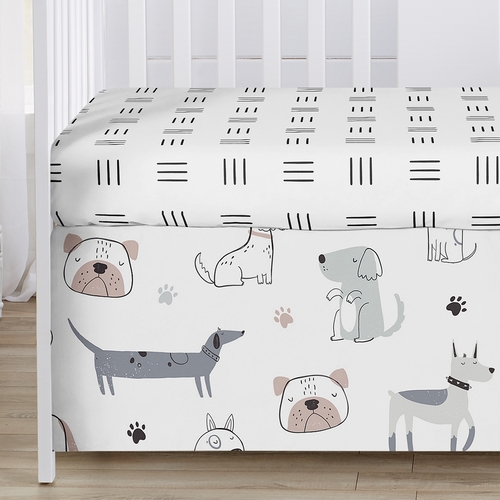 Cartoon Puppy Collection Sweet Jojo Designs 6 Piece Crib Bedding + BreathableBaby Breathable Mesh Liner - alt image 5