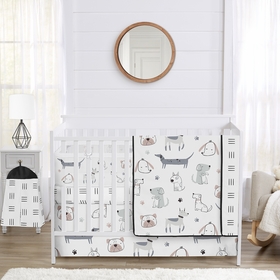 Cartoon Puppy Collection Sweet Jojo Designs 6 Piece Crib Bedding + BreathableBaby Breathable Mesh Liner Pad
