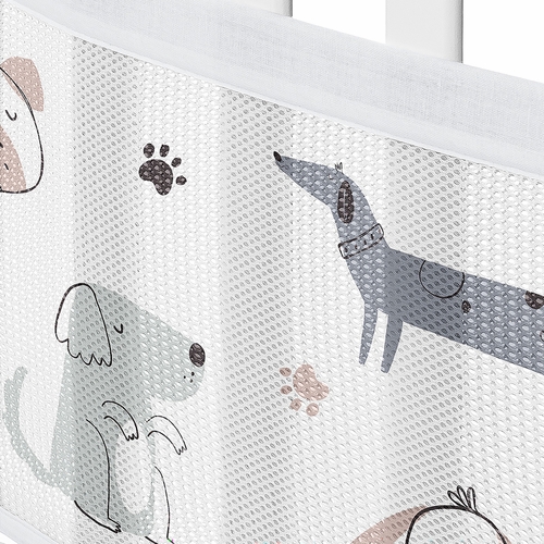 Cartoon Puppy Collection Sweet Jojo Designs + BreathableBaby Breathable Mesh Crib Liner - alt image 4