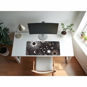 Celestial Black Collection Large Mouse Pad Desk Mat
