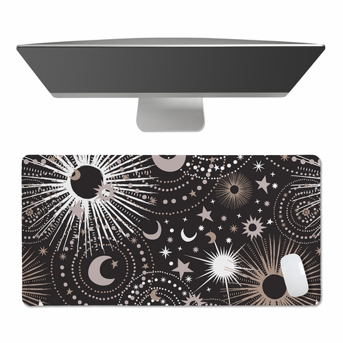 Celestial Black Collection Large Mouse Pad Desk Mat