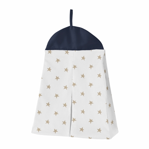 Celestial Navy Blue and Gold Collection 4 Piece Crib Bedding - alt image 4