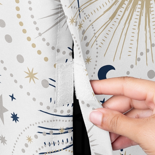 Celestial Navy Blue and Gold Collection Dog Crate Kennel Cover 48in. - alt image 2