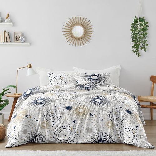 Celestial Navy Blue and Gold Collection Full/Queen Bedding