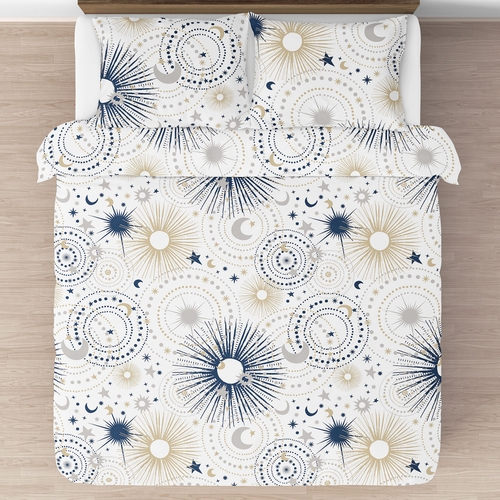 Celestial Navy Blue and Gold Collection Full/Queen Bedding - alt image 2