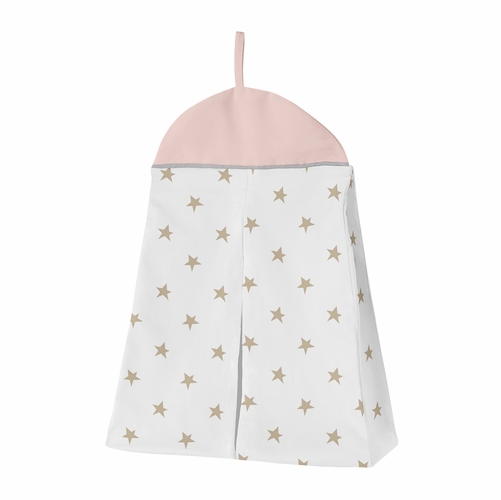 Celestial Pink and Gold 4 Piece Bumperless Crib Bedding Collection - alt image 4