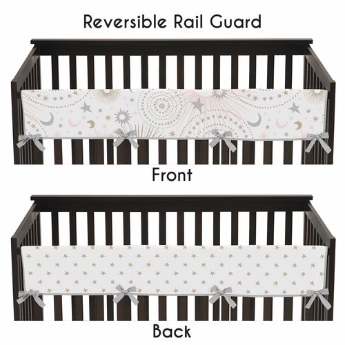 Celestial Pink and Gold Collection 5 Piece Crib Bedding - alt image 3