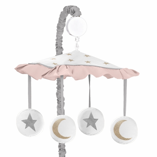 Celestial Pink and Gold Collection Musical Mobile