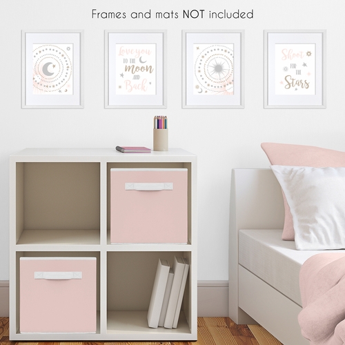 Celestial Pink and Gold Collection Wall Art Prints - Set of 4 - alt image 2