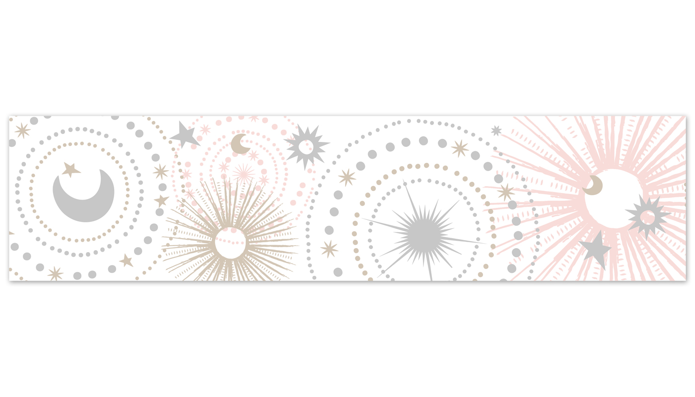 Celestial Pink and Gold Collection Wallpaper Border