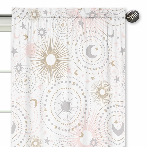 Celestial Pink and Gold Collection Window Panels - Set of 2 - alt image 2
