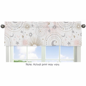 Celestial Pink and Gold Collection Window Valance