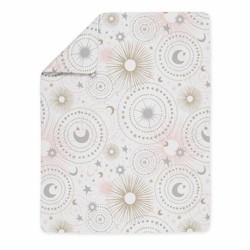 Celestial Pink and Gold Toddler Bedding Collection - alt image 3