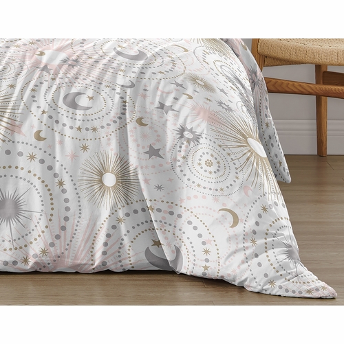 Celestial Pink and Gold Twin Bedding Collection - alt image 5