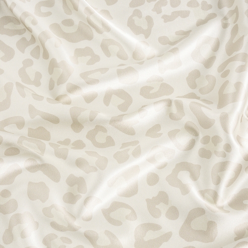 Cheetah Ivory and Gold Collection Satin Fitted Crib Sheet - alt image 1