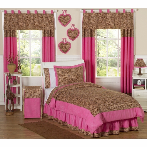 Cheetah Pink Twin Bedding Collection