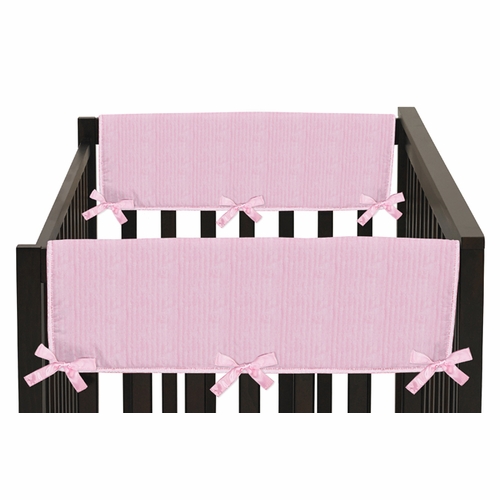 Chenille Pink Collection Side Rail Guard Covers - Set of 2