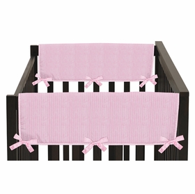 Chenille Pink Collection Side Rail Guard Covers - Set of 2