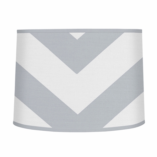 Chevron Gray and White Collection Lamp Shade