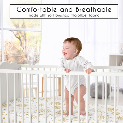 Christmas Holiday Collection 3 Pack Crib Sheets - alt image 2