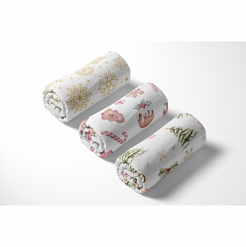 Christmas Holiday Collection 3 Pack Crib Sheets - alt image 4