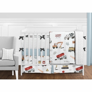 Construction Truck 9 Piece Crib Bedding Collection