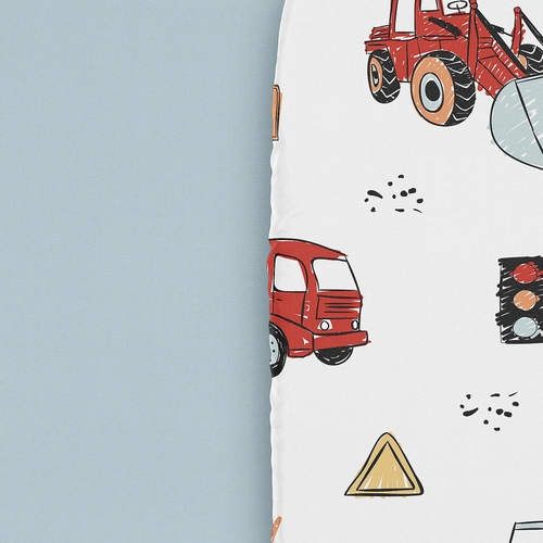 Construction Truck Collection 2 Pack Baby Bassinet Fitted Sheets - alt image 4