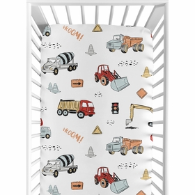 Construction Truck Collection Crib Sheet