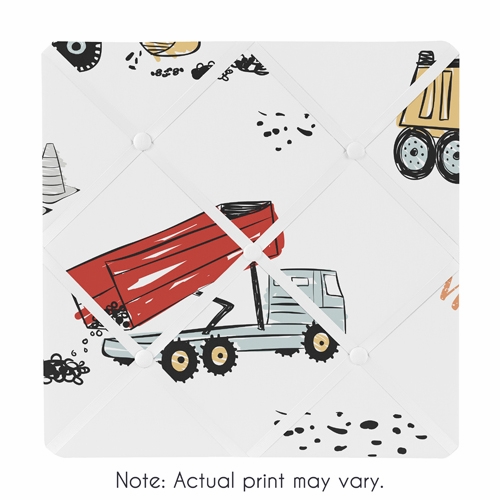 Construction Truck Collection Fabric Memo Board
