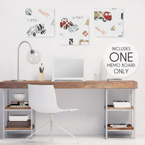 Construction Truck Collection Fabric Memo Board - alt image 1