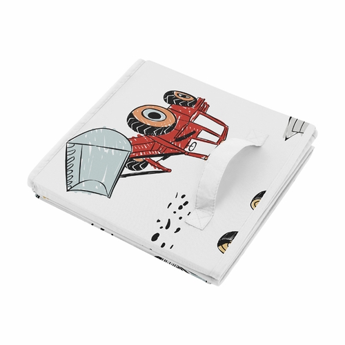 Construction Truck Collection Fabric Toy Bin Storage - alt image 2