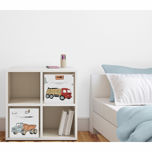 Construction Truck Collection Foldable Fabric Storage Bins - alt image 1