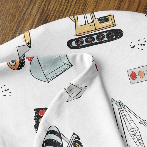 Construction Truck Collection Nursing Breastfeeding Pillow Cover - alt image 3