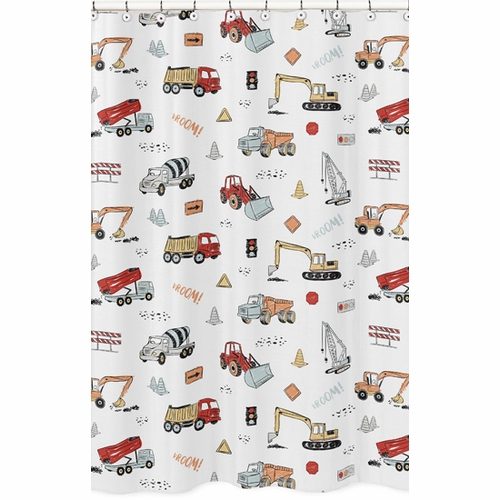Construction Truck Collection Shower Curtain