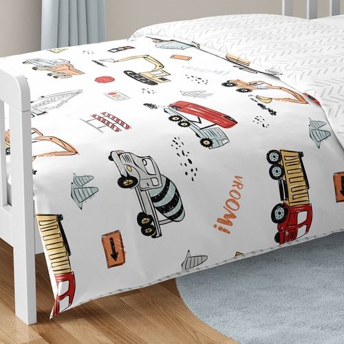 Construction Truck Collection Toddler Bedding