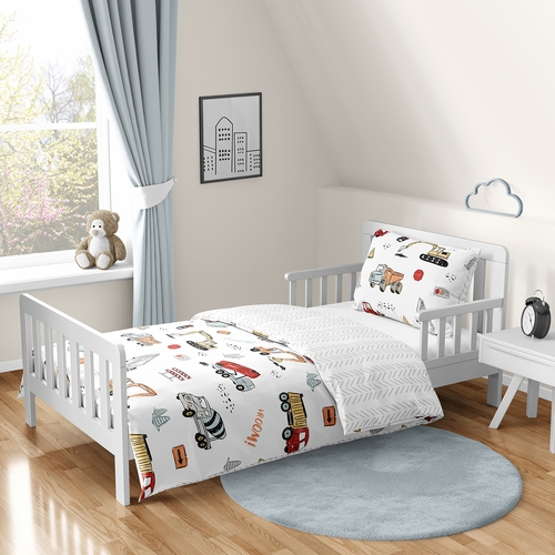 Construction Truck Collection Toddler Bedding