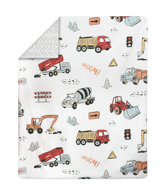 Construction Truck Collection Toddler Bedding