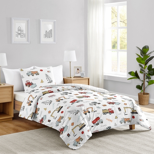 Construction Truck Collection Twin Bedding - alt image 1