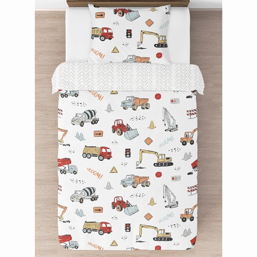 Construction Truck Collection Twin Bedding - alt image 2