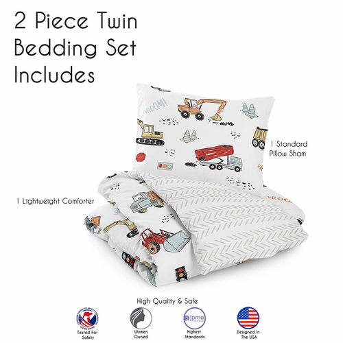 Construction Truck Collection Twin Bedding - alt image 4